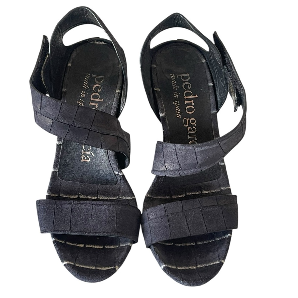 pedro garcia west heel - black castoro croc Size:36.5